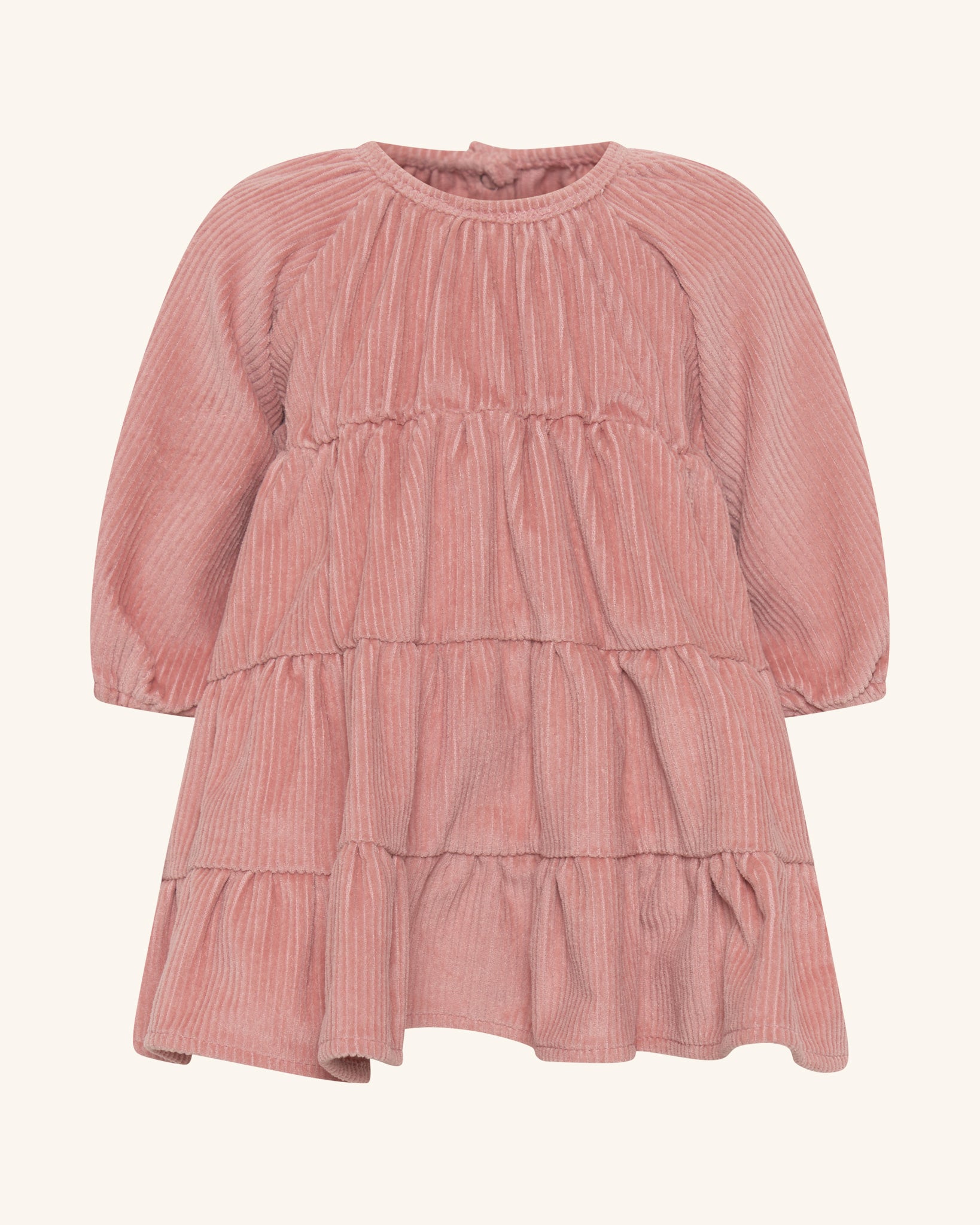 Tiered Ruffle Embroidered Red Pink Dress