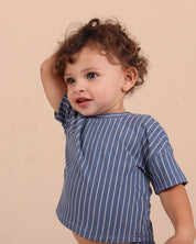 Ribb Stripe Set Blue