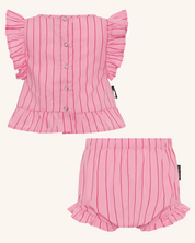 Ensemble à volants rayés Lolly