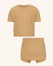 Ribb Stripe Set Sand