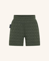 Cheveux courts texturés olive