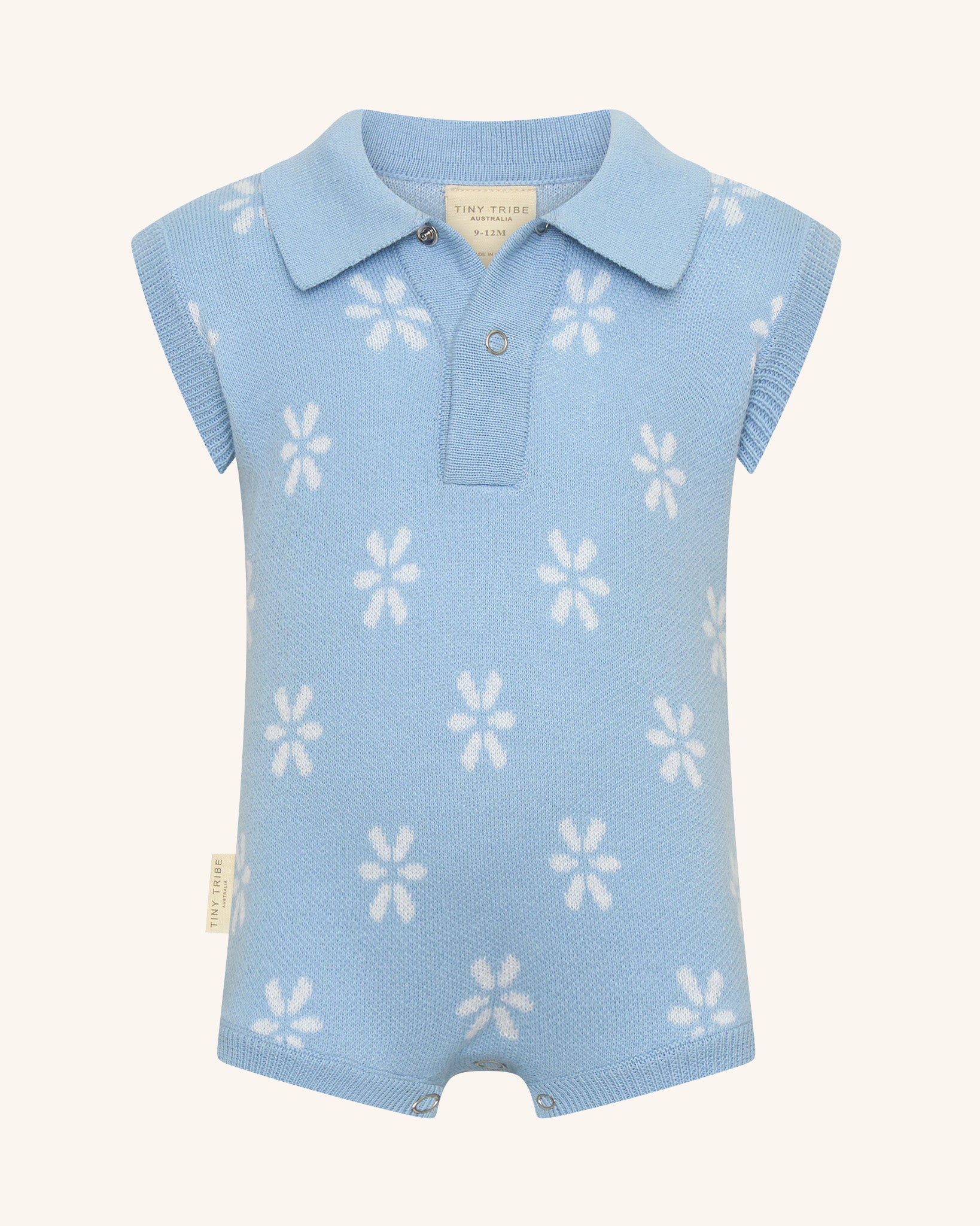 Combinaison à boutons-pression Flower Polo