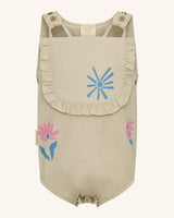 Salopette à fleurs pour bébé fille