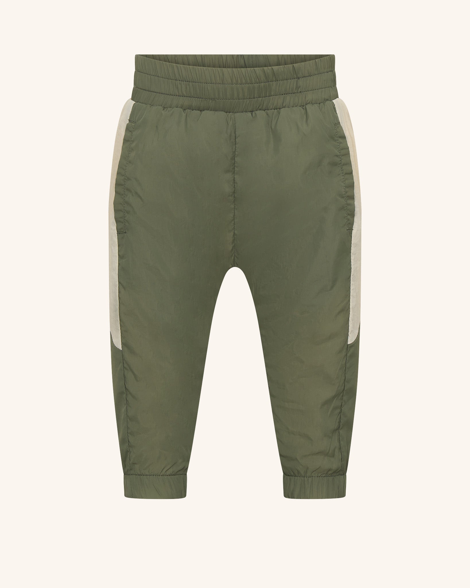 Pantalon kaki colorblock