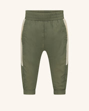 Pantalon kaki colorblock