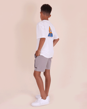 Grey Short With Piping