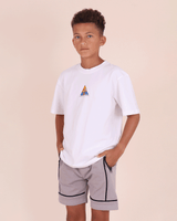 Grey Short With Piping