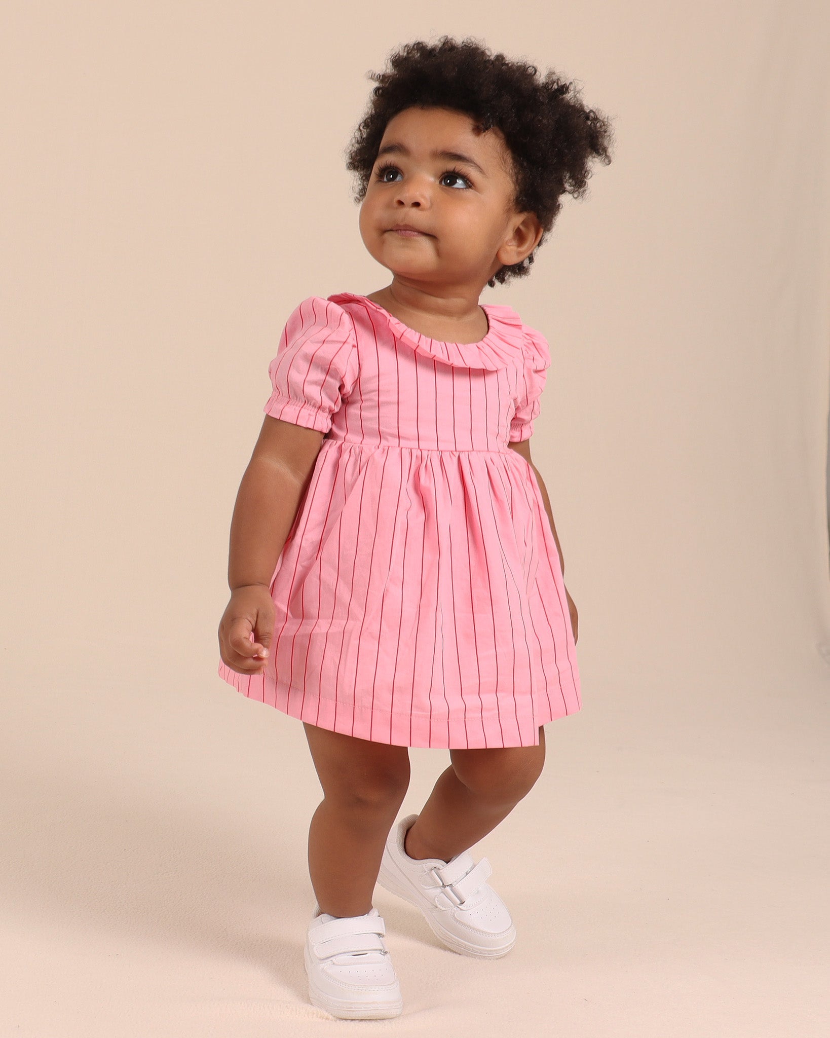 Robe babydoll à rayures Lolly