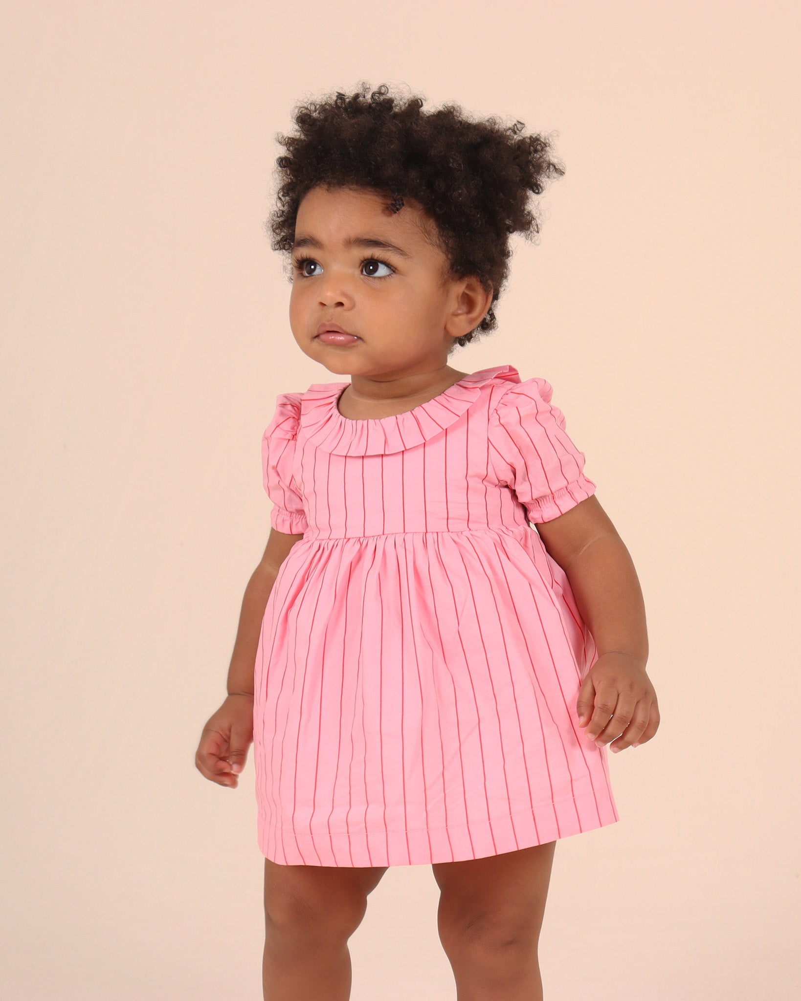 Robe babydoll à rayures Lolly