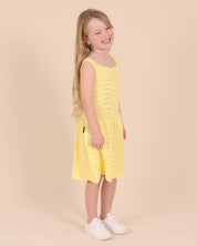 Robe jaune au crochet