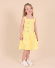 Robe jaune au crochet