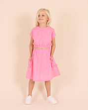 Long Skirt With Pockets Pink