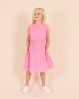 Long Skirt With Pockets Pink