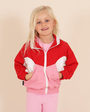 Segment Pink and Red Jacket