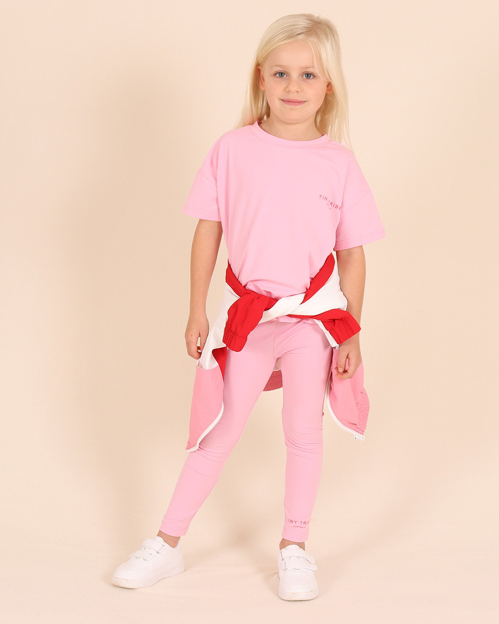 Core Drop Shoulder Tee Pink