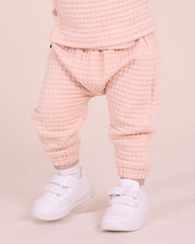 Pantalon ample matelassé à gaufres