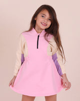 Robe sweat-shirt à col montant Segment