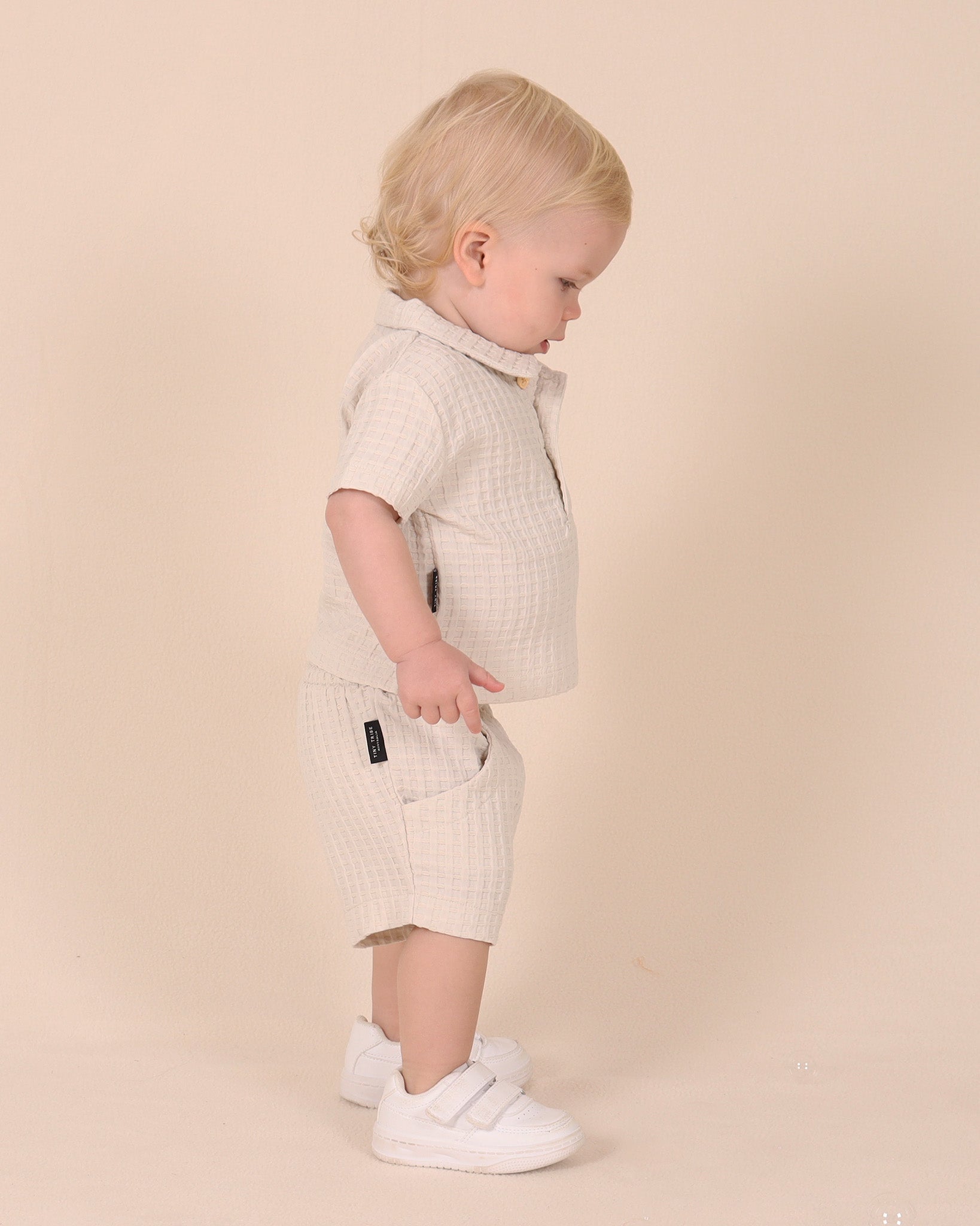 Polo gris pour bébé