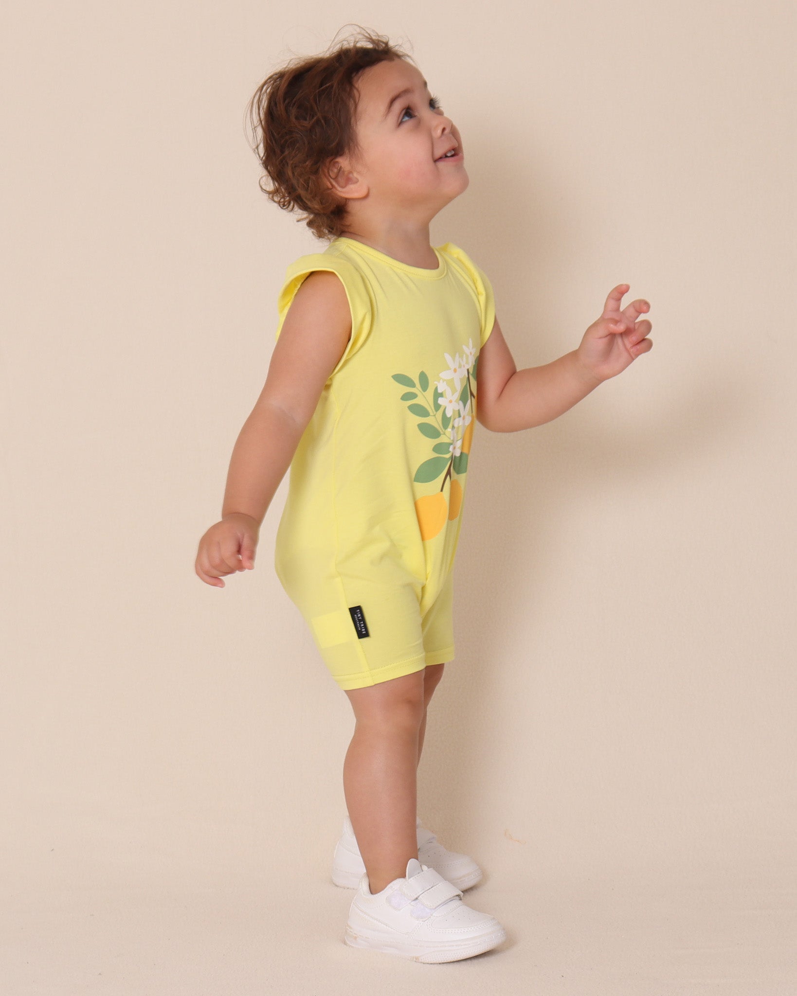 Combinaison à volants citron doux