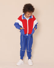 Pantalon bleu marine avec passepoil