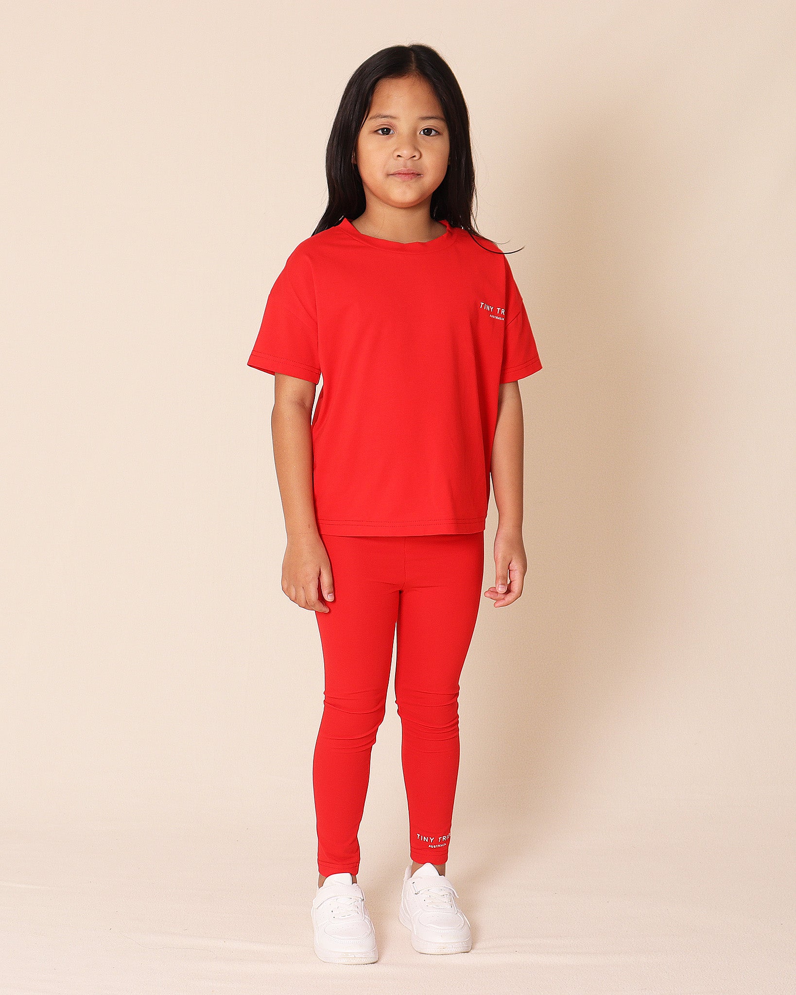 Core Drop Shoulder Tee Red