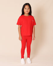 Core Drop Shoulder Tee Red