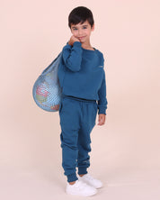 Kids Blue Core Sweat Top