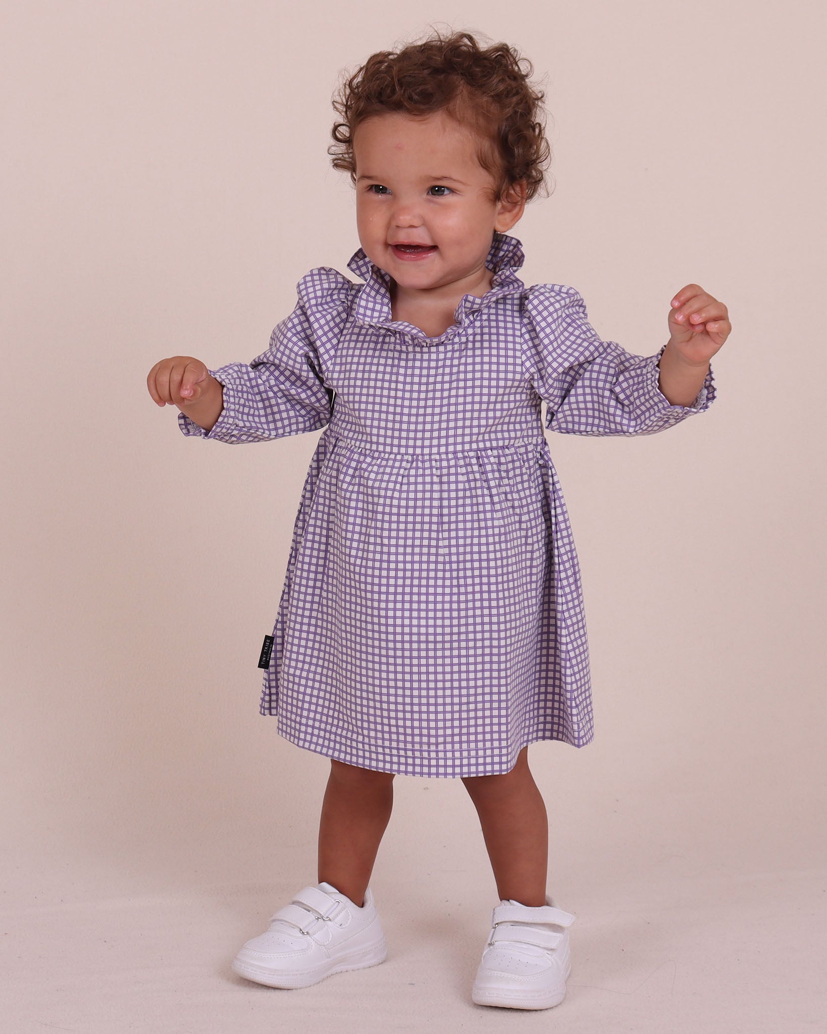 Flared Frill Neck All-In-One Dress