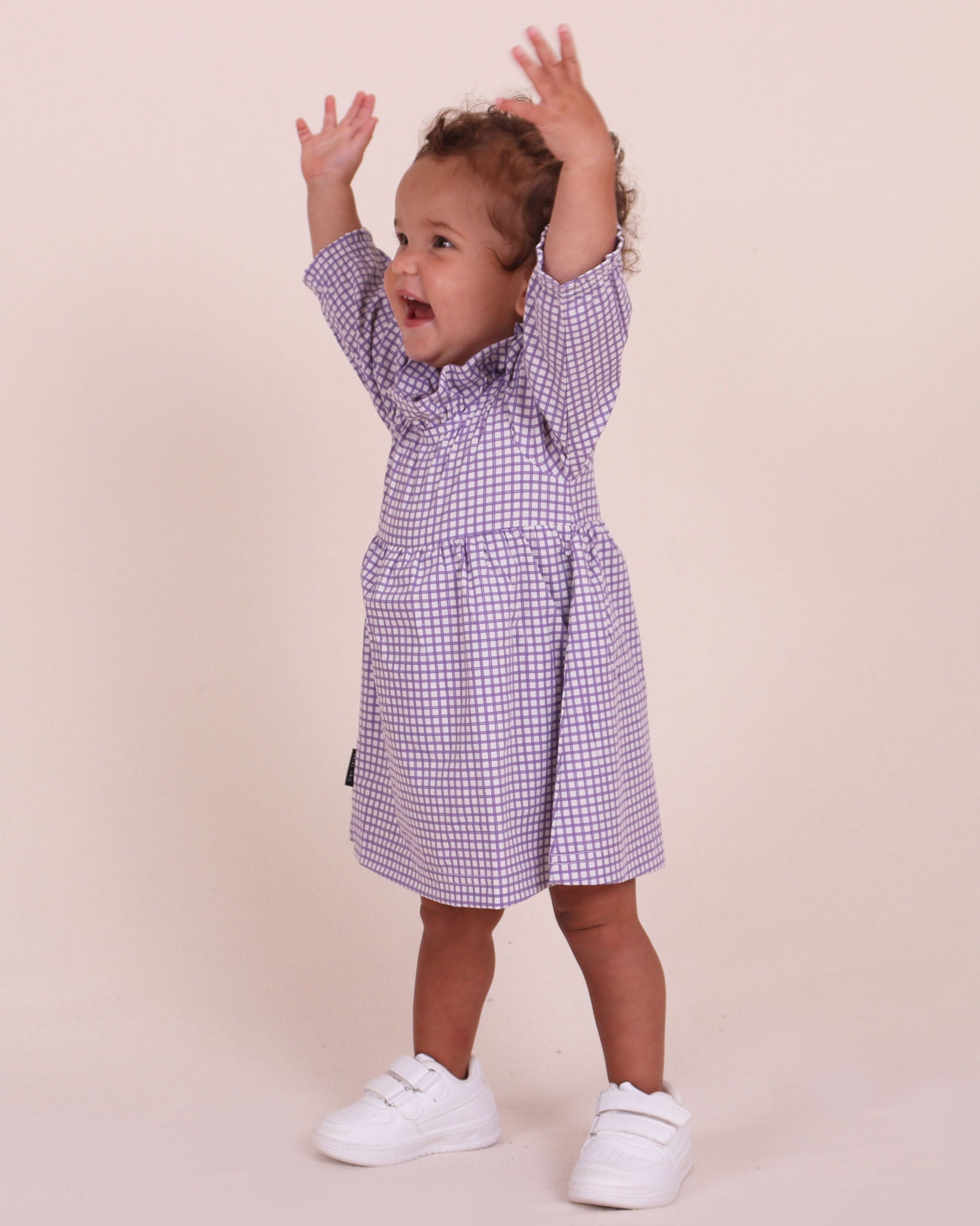 Flared Frill Neck All-In-One Dress