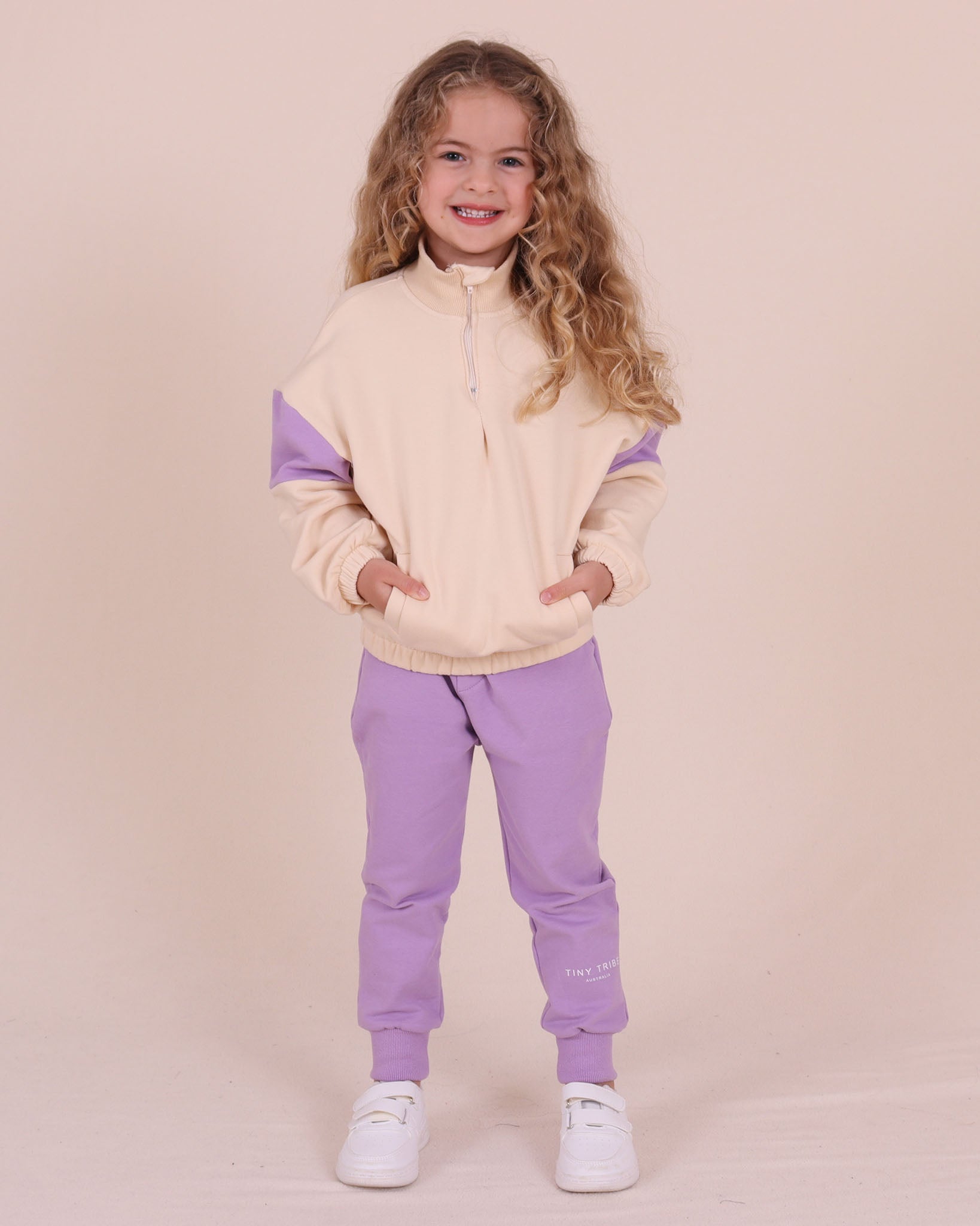 Pantalon de survêtement enfant lilas