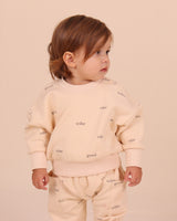 Cream Good Vibe Tribe Lounge Sweat Top