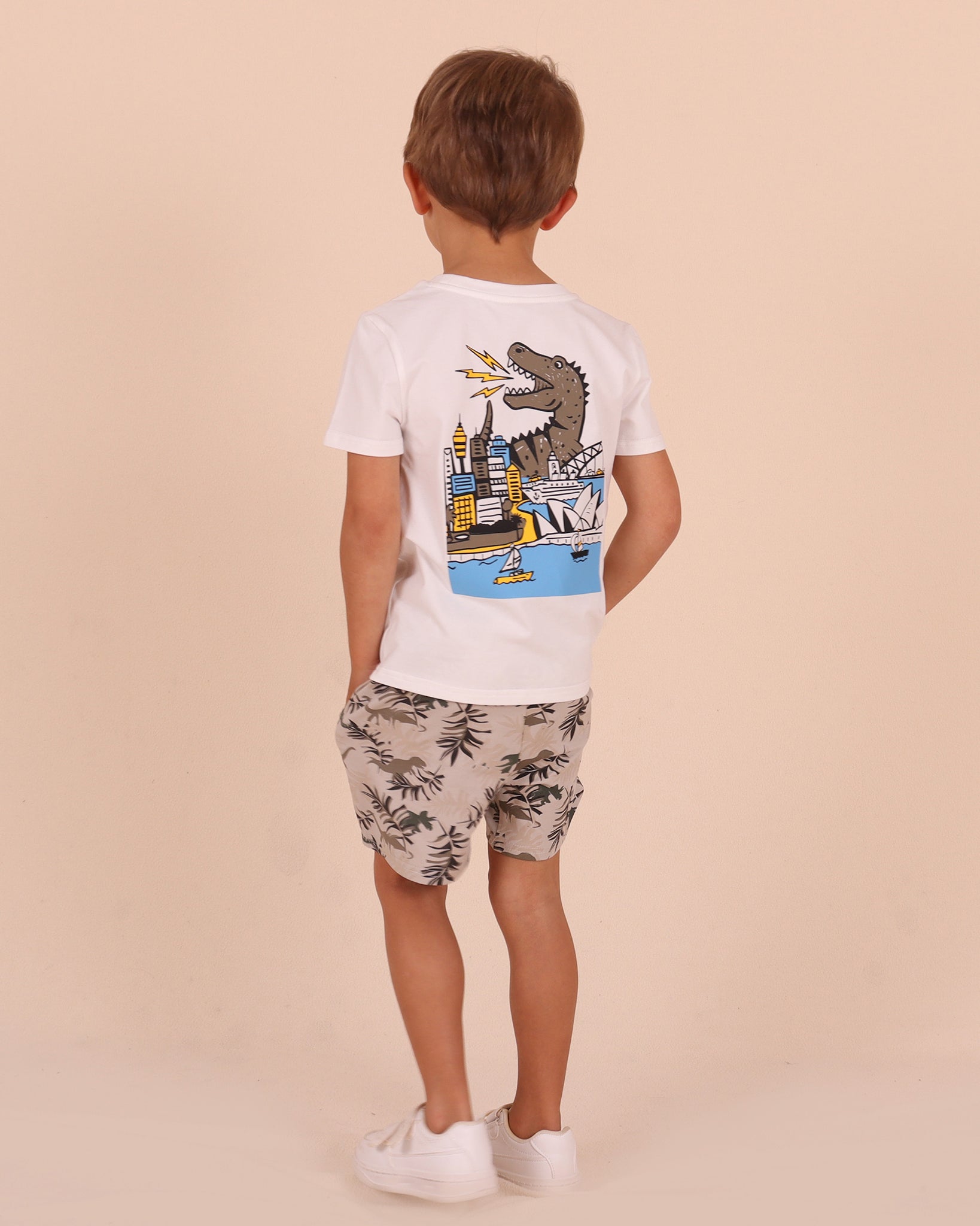 T-shirt Dino en ville