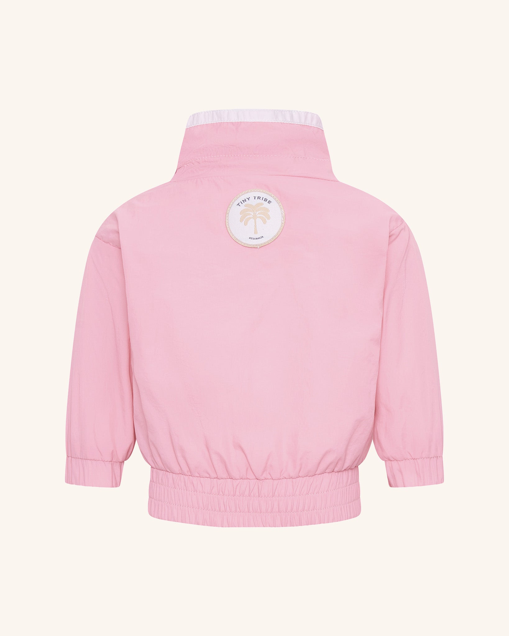 Pink Colourbloack Parachute Wind Breaker