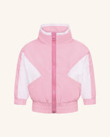 Pink Colourbloack Parachute Wind Breaker