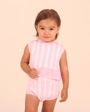 Pink Stripe Knit Set