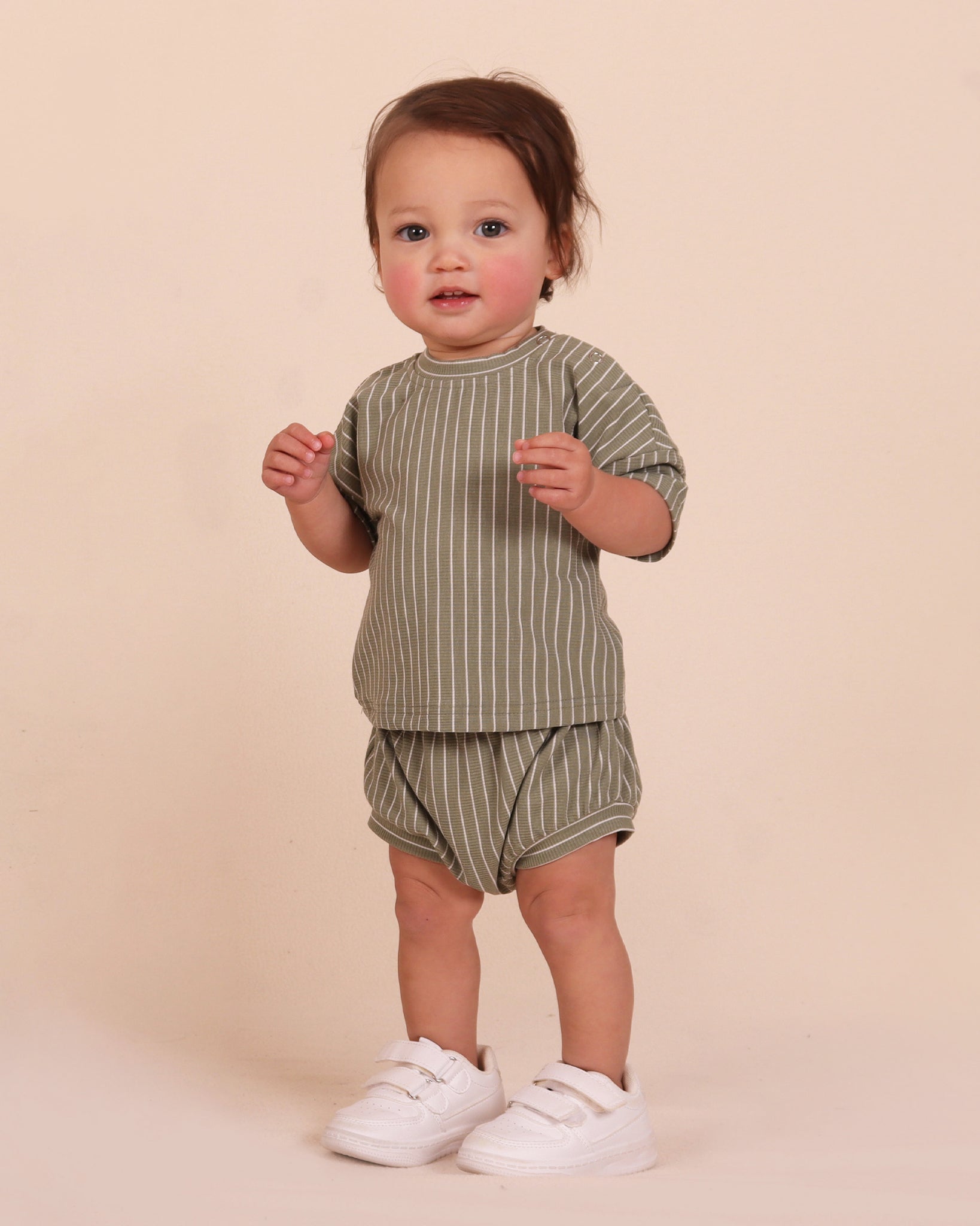 Ribb Stripe Set Green