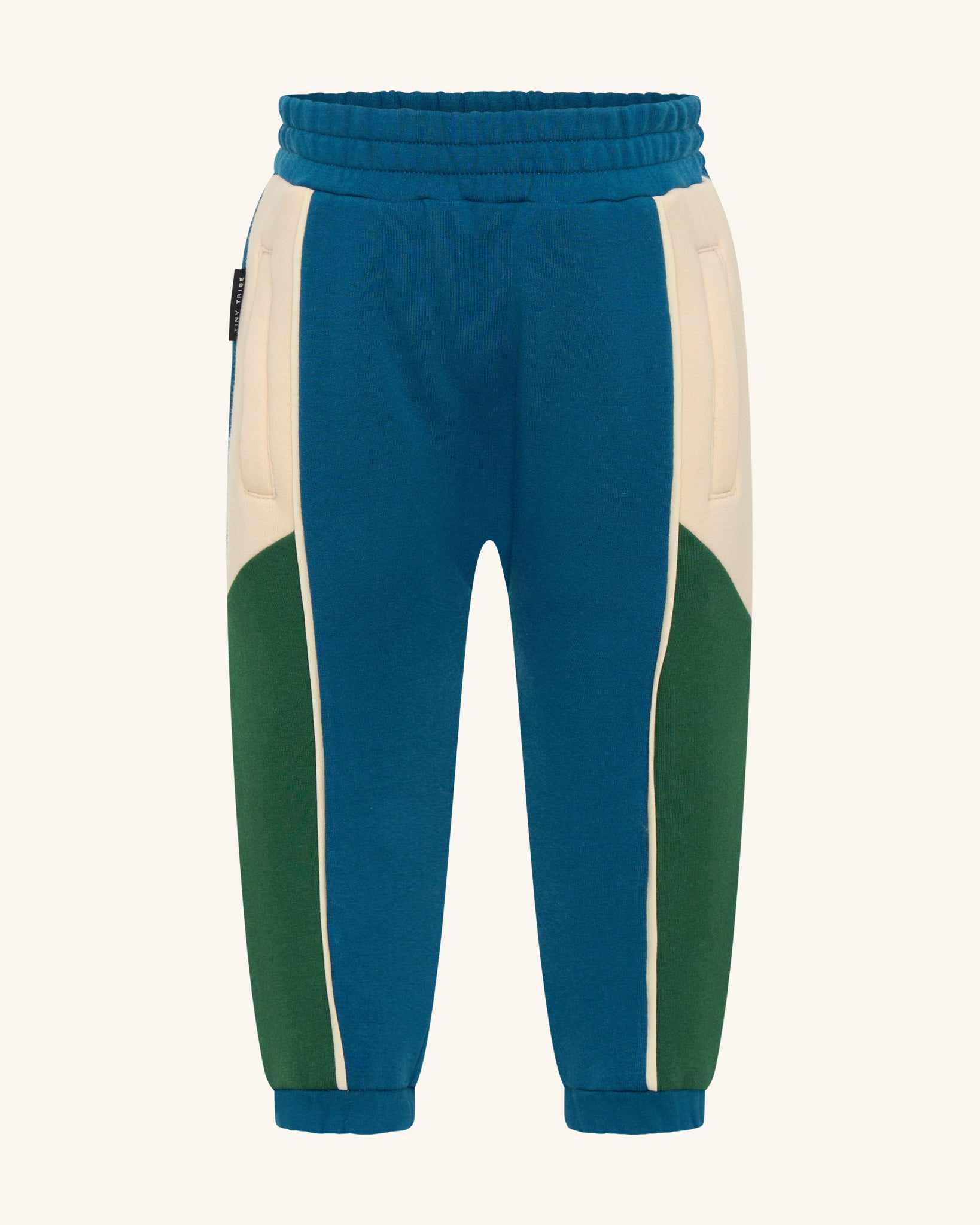 Blue Segment Slouch Piping Pant