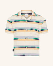 T-shirt à col rayé