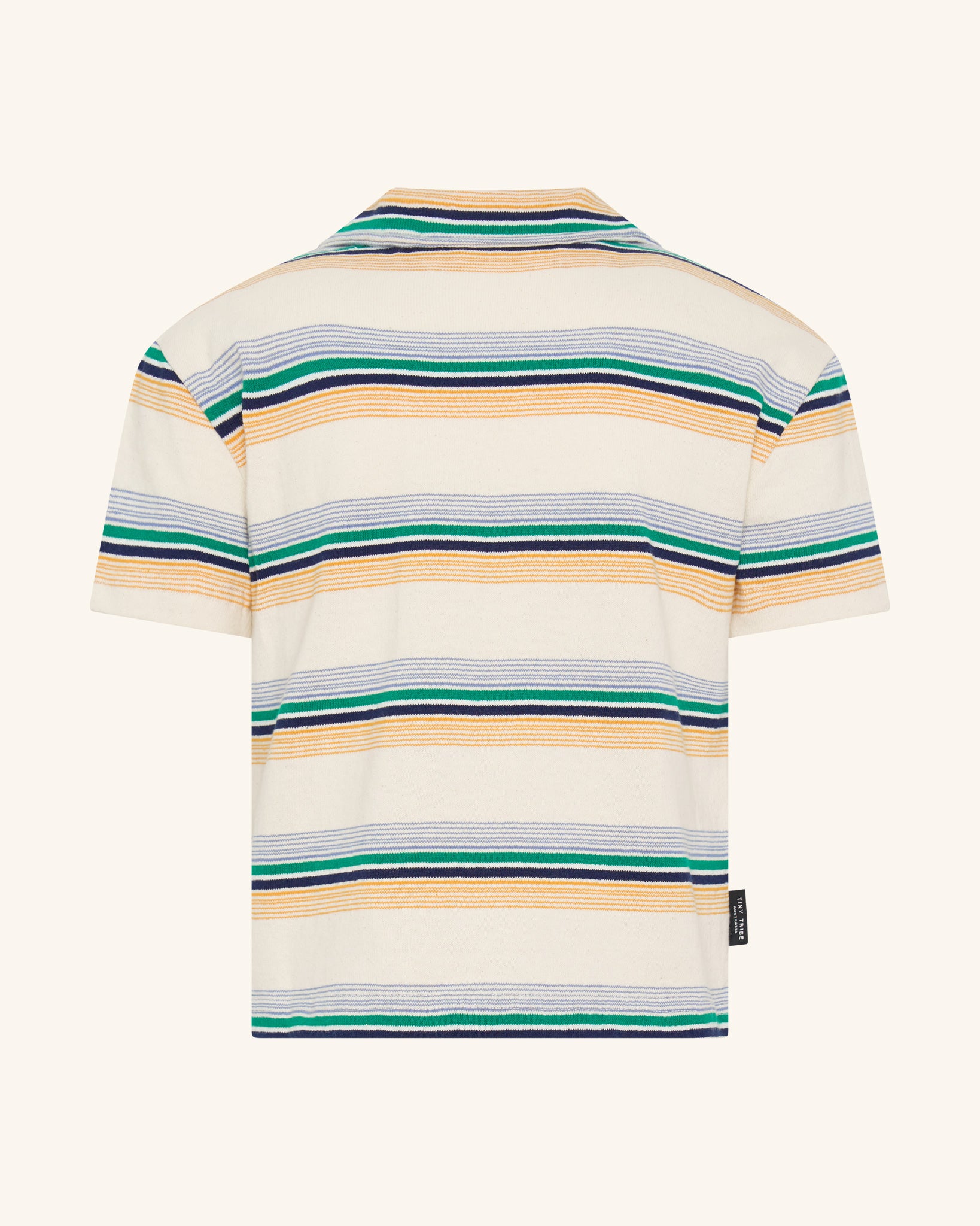 T-shirt à col rayé