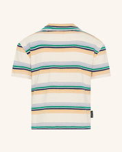 T-shirt à col rayé