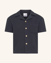 Chemise gaufrée anthracite