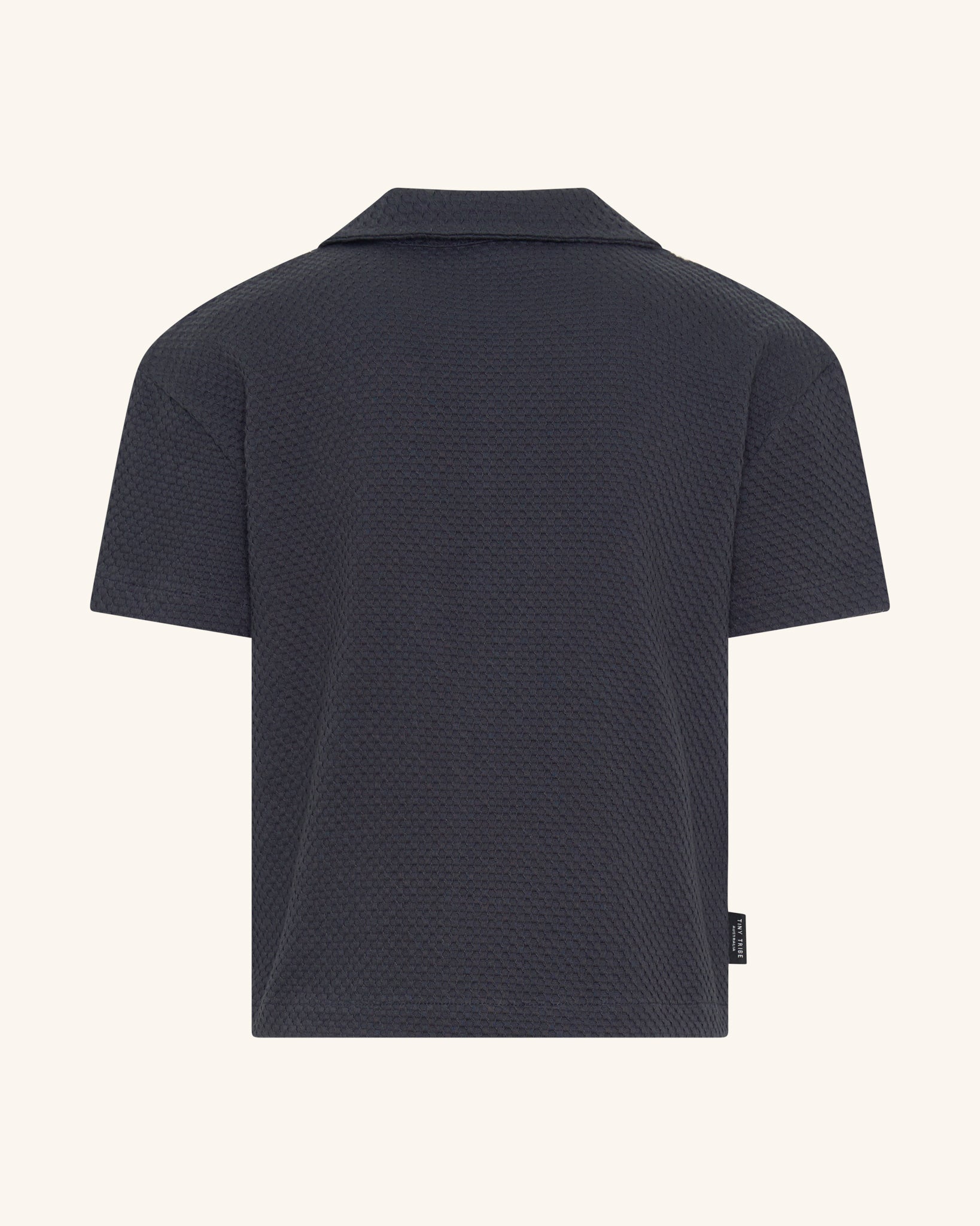 Chemise gaufrée anthracite