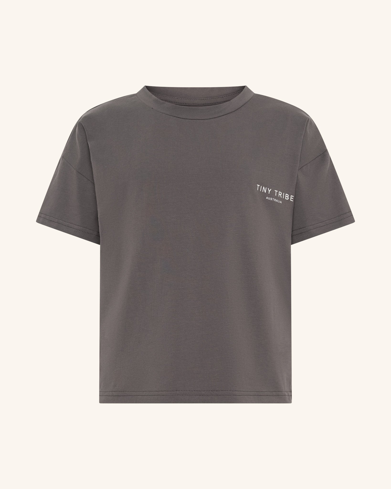Core Drop Shoulder Tee Charcoal