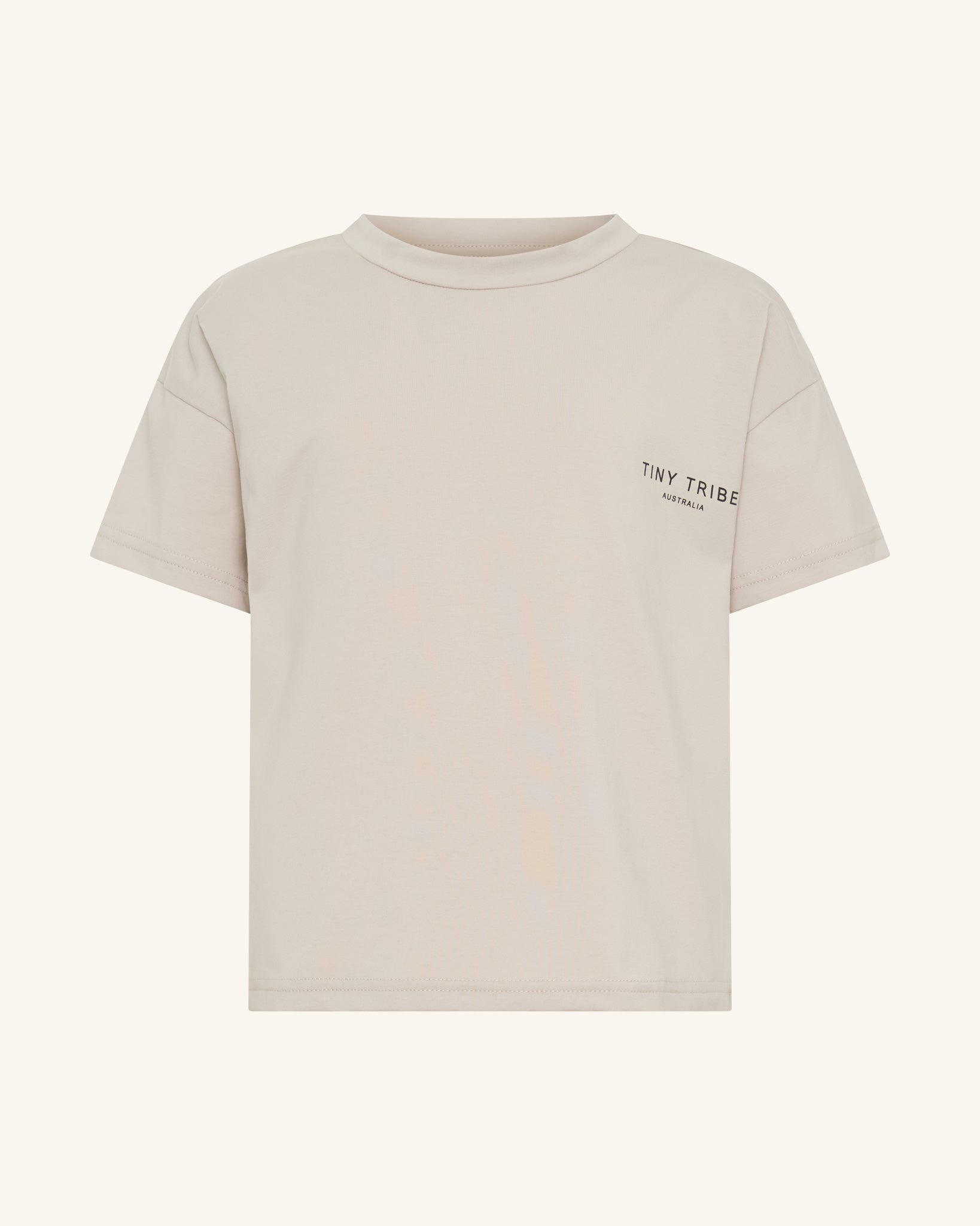 T-shirt gris à épaules tombantes Core