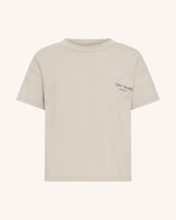 T-shirt gris à épaules tombantes Core