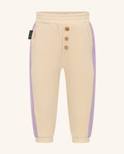 Pantalon ample lilas à empiècements latéraux