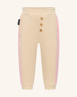Pantalon ample rose à empiècements latéraux
