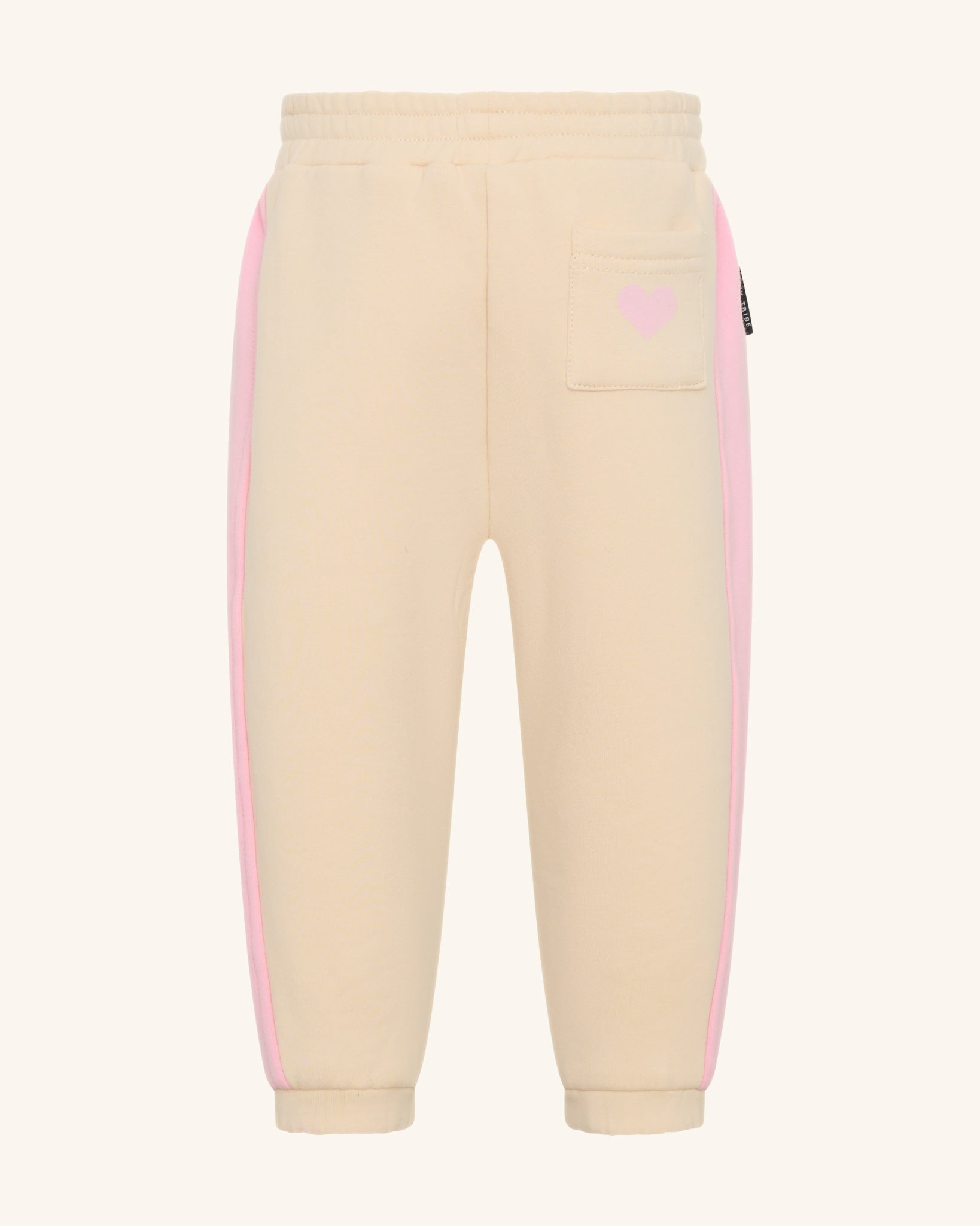Pantalon ample rose à empiècements latéraux