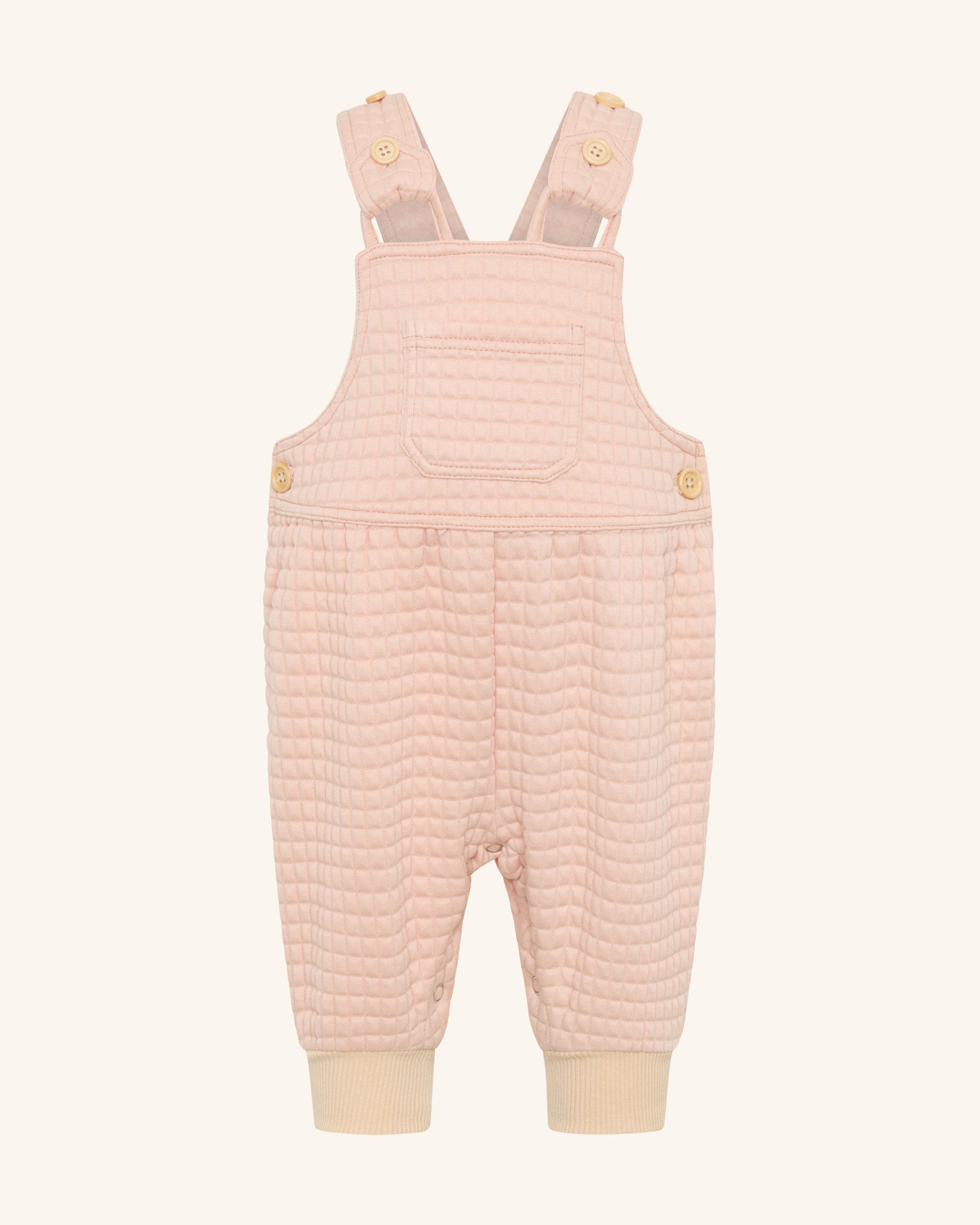 Salopette gaufrée à la crème