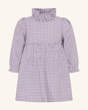 Robe une pièce à col évasé et volants